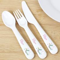 Personalised Baby Unicorn Plastic Cutlery Extra Image 1 Preview